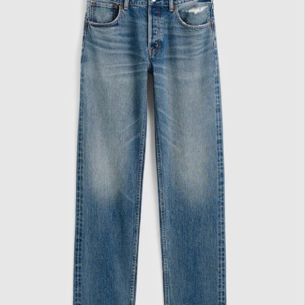 Madewell x Kaihara Selvedge Denim Dean Easy Straight‎ Jean Size 28 NWOT - Picture 3 of 10